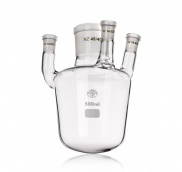 Bình cầu tròn bốn cổ có nhám 71/54; 29/32 và 14/23 6000ml Simax